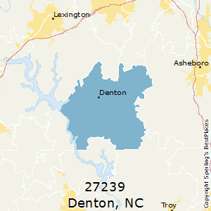 Denton,North Carolina County Map
