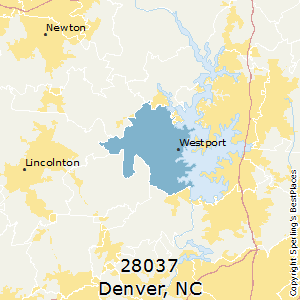 Denver,North Carolina County Map