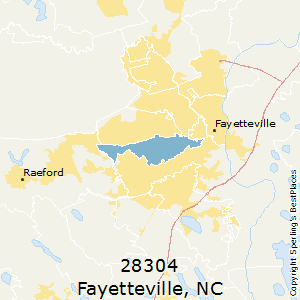 Fayetteville,North Carolina County Map