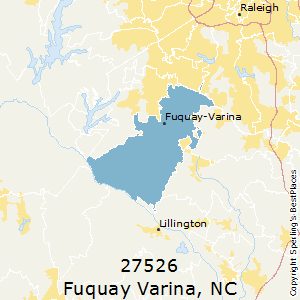 Fuquay_Varina,North Carolina County Map