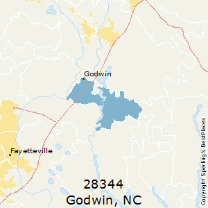 Godwin,North Carolina County Map