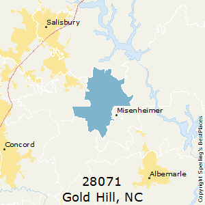 Gold_Hill,North Carolina County Map