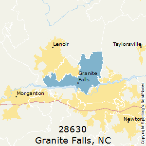 Granite_Falls,North Carolina County Map