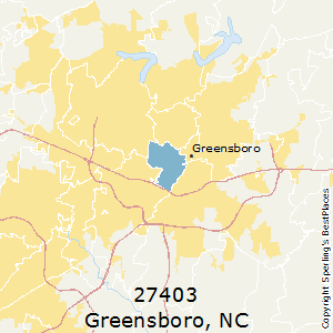 Greensboro,North Carolina County Map