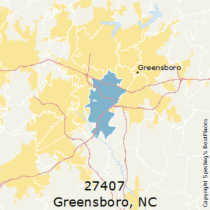 Greensboro,North Carolina County Map