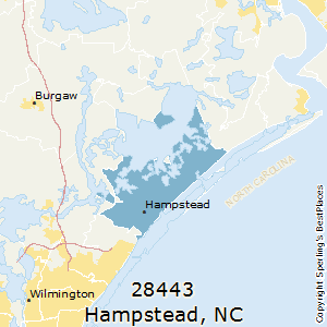 Hampstead,North Carolina(28443) Zip Code Map