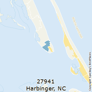 Harbinger,North Carolina County Map