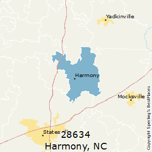 Harmony,North Carolina County Map