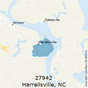 Harrellsville,North Carolina County Map
