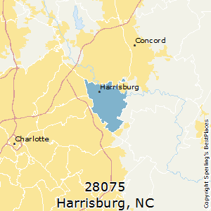 Harrisburg,North Carolina County Map