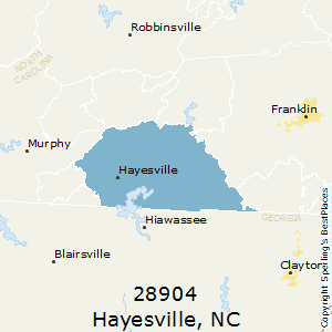 Hayesville,North Carolina County Map