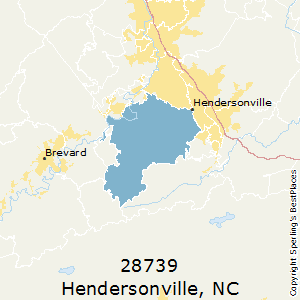 Hendersonville,North Carolina County Map