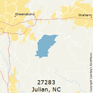 Julian,North Carolina County Map