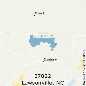 Lawsonville,North Carolina County Map