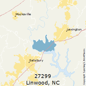 Linwood,North Carolina County Map