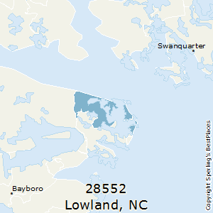 Lowland,North Carolina County Map