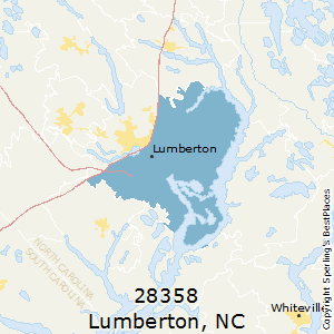 Lumberton,North Carolina County Map