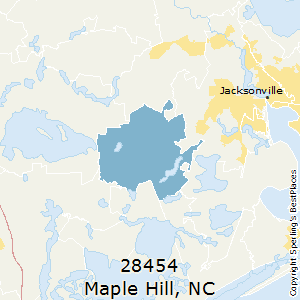 Maple_Hill,North Carolina County Map