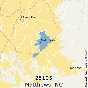 Matthews,North Carolina County Map