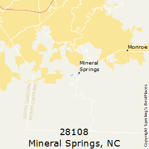 Mineral_Springs,North Carolina County Map