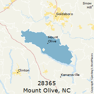 Mount_Olive,North Carolina County Map