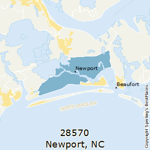 Newport,North Carolina County Map