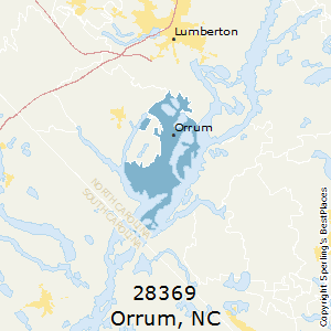 Orrum,North Carolina County Map