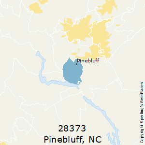 Pinebluff,North Carolina County Map