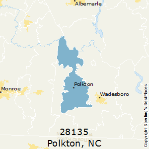 Polkton,North Carolina County Map