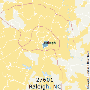 Raleigh,North Carolina County Map