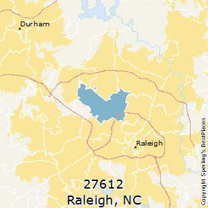 Raleigh,North Carolina County Map