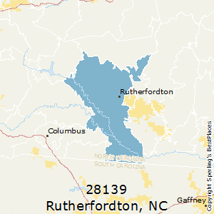 Rutherfordton,North Carolina County Map