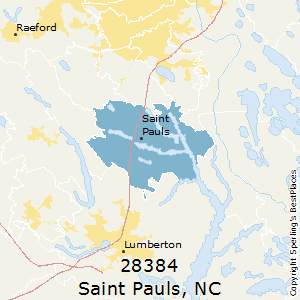 Saint_Pauls,North Carolina County Map