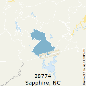Sapphire,North Carolina County Map