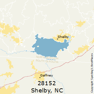 Shelby,North Carolina County Map