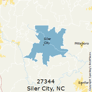 Siler_City,North Carolina County Map