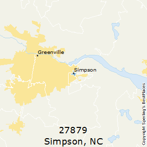 Simpson,North Carolina County Map