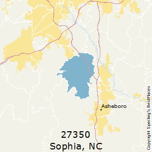 Sophia,North Carolina County Map
