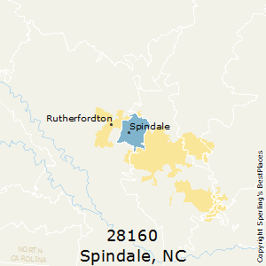 Spindale,North Carolina County Map