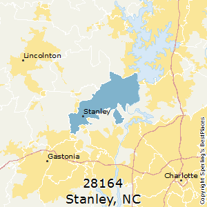 Stanley,North Carolina County Map
