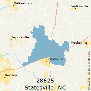 Statesville,North Carolina County Map
