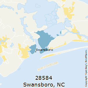 Swansboro,North Carolina County Map