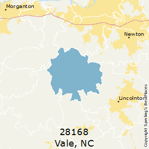 Vale,North Carolina County Map