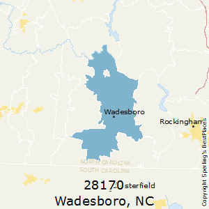 Wadesboro,North Carolina County Map