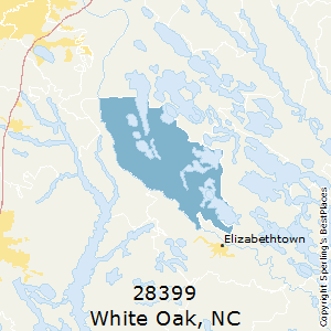 White_Oak,North Carolina County Map