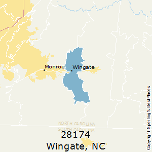 Wingate,North Carolina County Map
