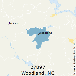 Woodland,North Carolina County Map