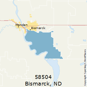 Bismarck,North Dakota County Map