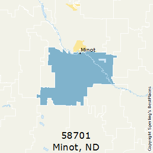 Minot,North Dakota County Map