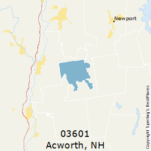Acworth,New Hampshire County Map